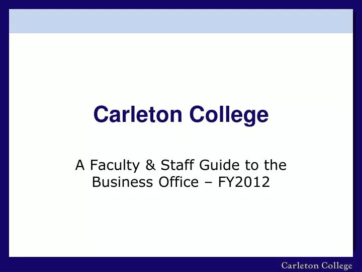 carleton college
