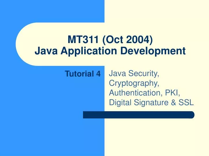 mt311 oct 2004 java application development