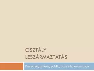 oszt ly lesz rmaztat s