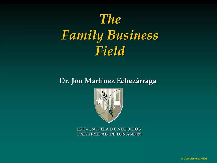 the family business field