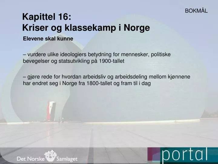 kapittel 16 kriser og klassekamp i norge