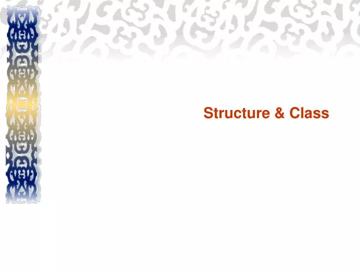 structure class