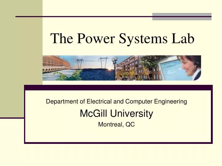 the power systems lab