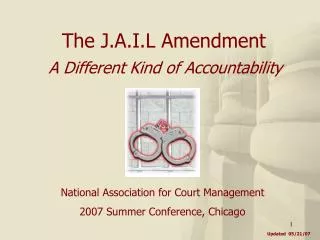 The J.A.I.L Amendment