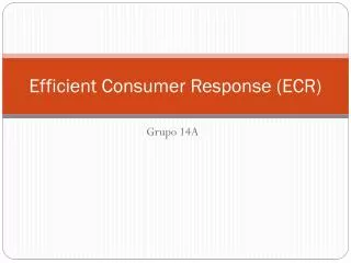 efficient consumer response ecr