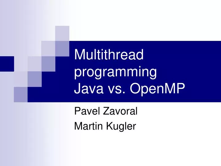 multithread programming java vs openmp
