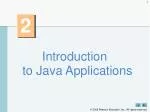 Introduction to Java Applications - slide 1