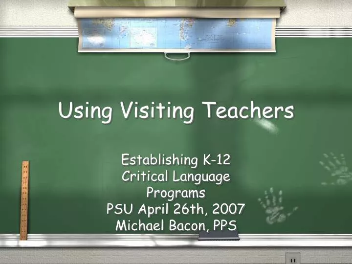 using visiting teachers