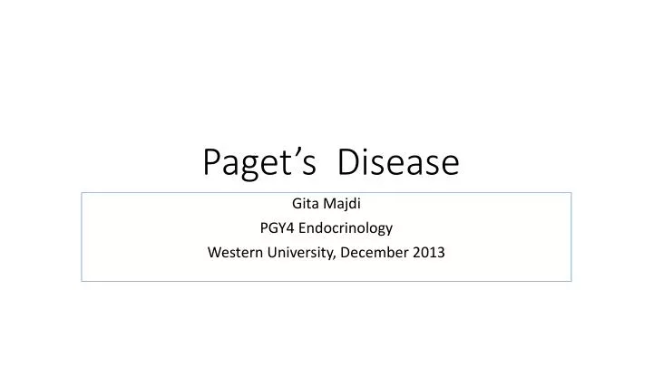paget s disease