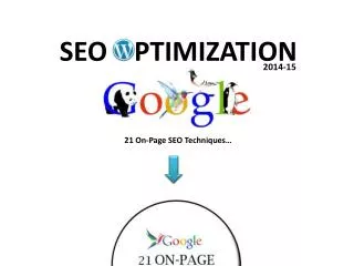 21 On Page SEO Techniques in 2014 for Optimizing Word-Press