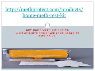 Home Meth Residue Test Kit |