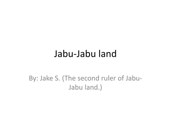 jabu jabu land