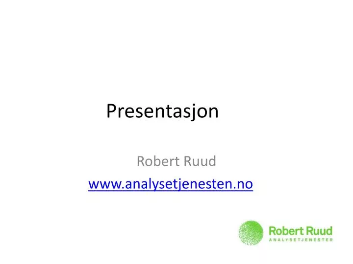 presentasjon