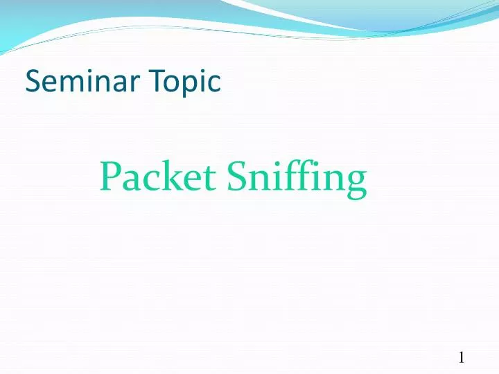 seminar topic