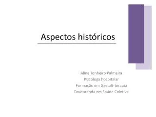 aspectos hist ricos