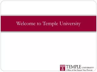 Welcome to Temple University