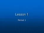 Lesson 1 - slide 1