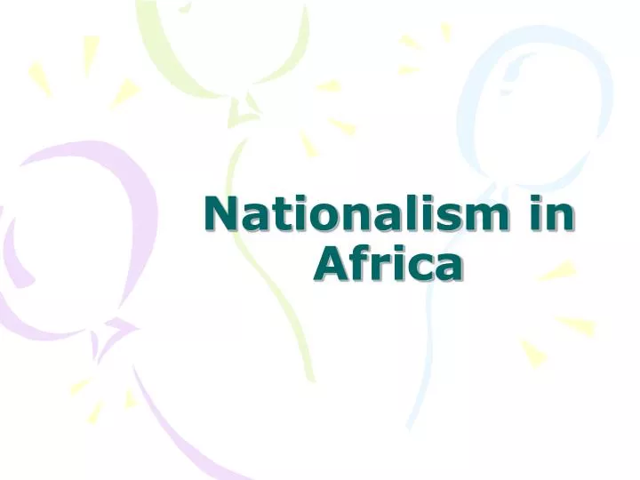 nationalism in africa
