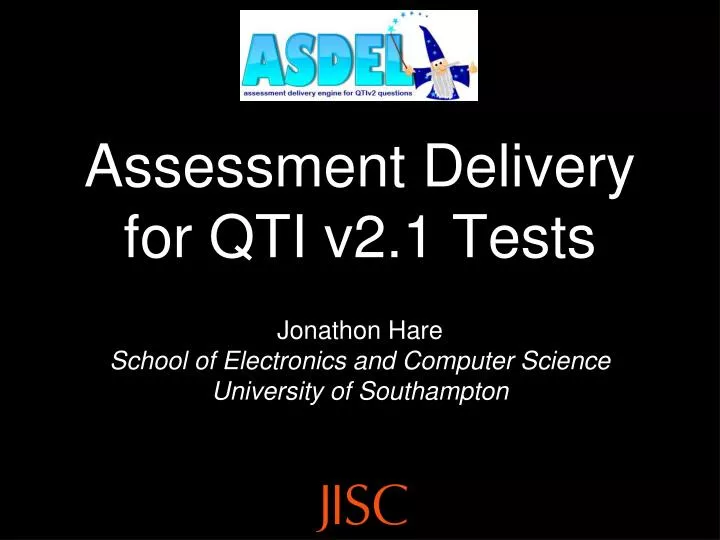 assessment delivery for qti v2 1 tests