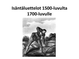 is nt luettelot 1500 luvulta 1700 luvulle