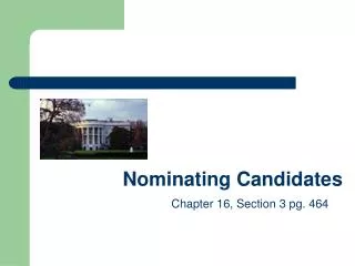 Nominating Candidates