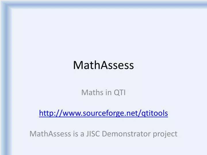 mathassess