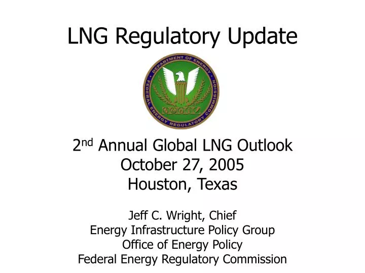 lng regulatory update