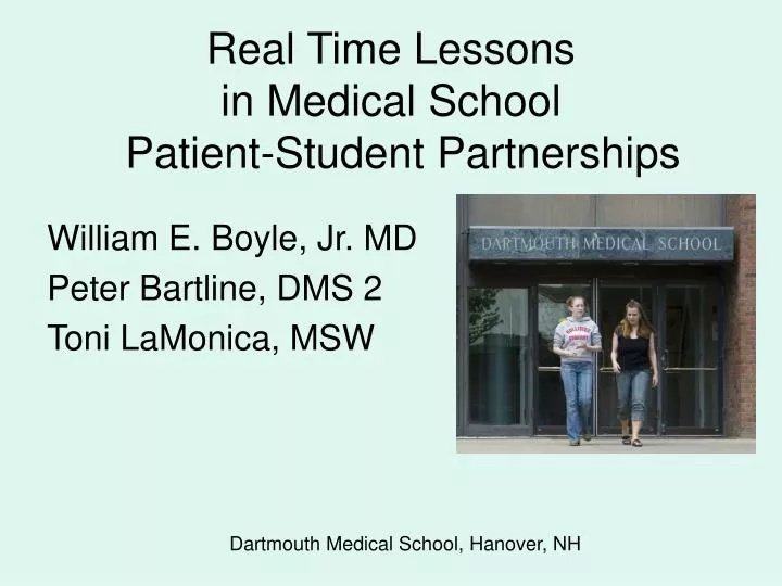 real time lessons in medical school patient student partnerships