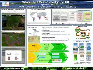 National Forest Monitoring Systems for REDD+ Inge Jonckheere