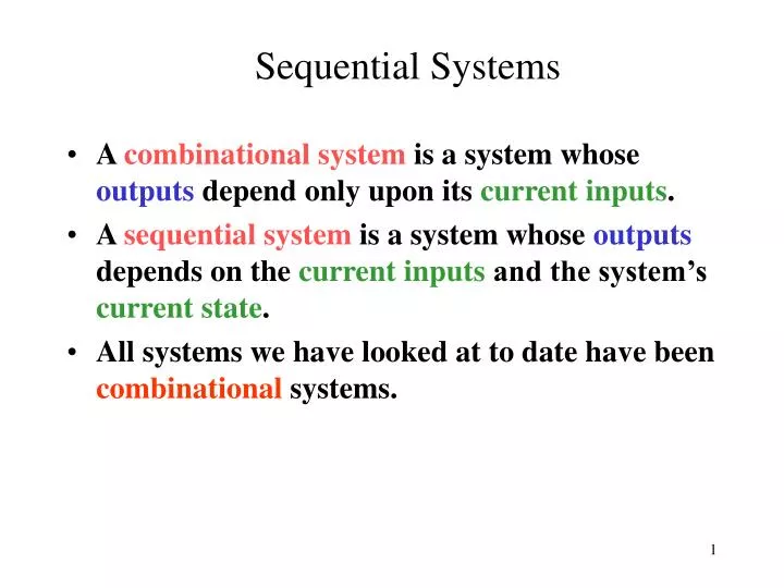 sequential systems