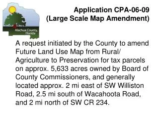 Application CPA-06-09 (Large Scale Map Amendment)