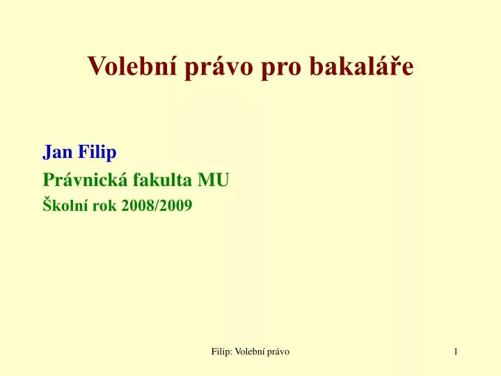 volebn pr vo pro bakal e