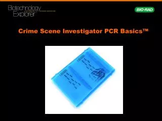 Crime Scene Investigator PCR Basics™