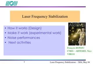 Laser Frequency Stabilization