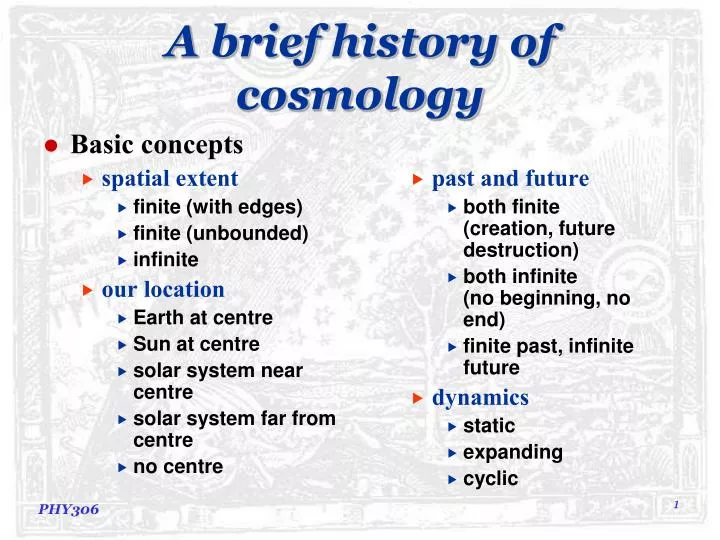 a brief history of cosmology