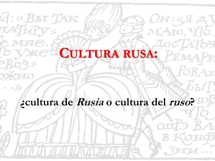 cultura rusa