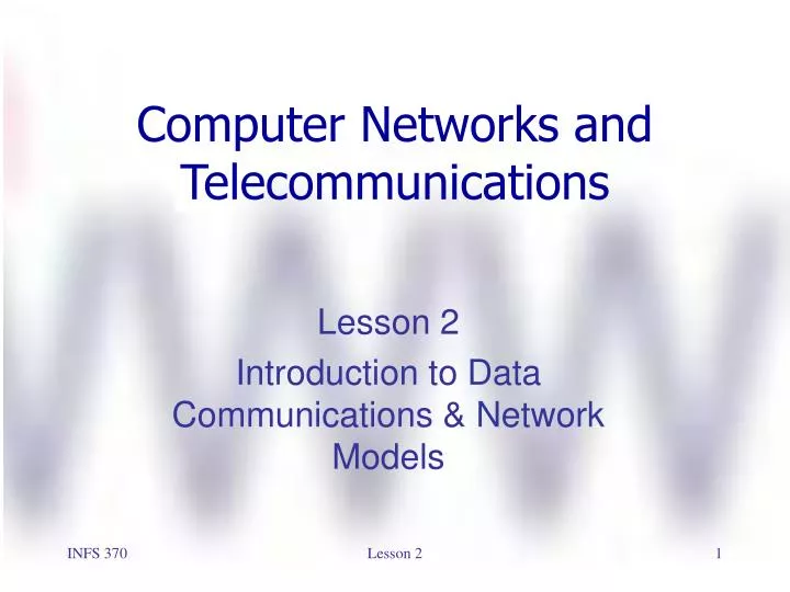 computer networks and telecommunications