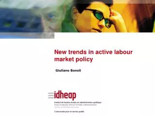 New trends in active labour market policy