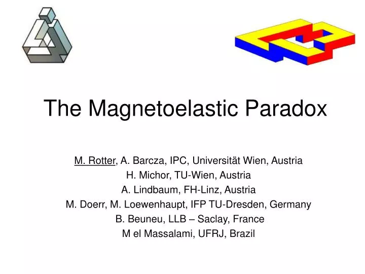 the magnetoelastic paradox