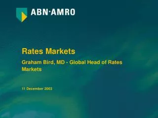 Rates Markets