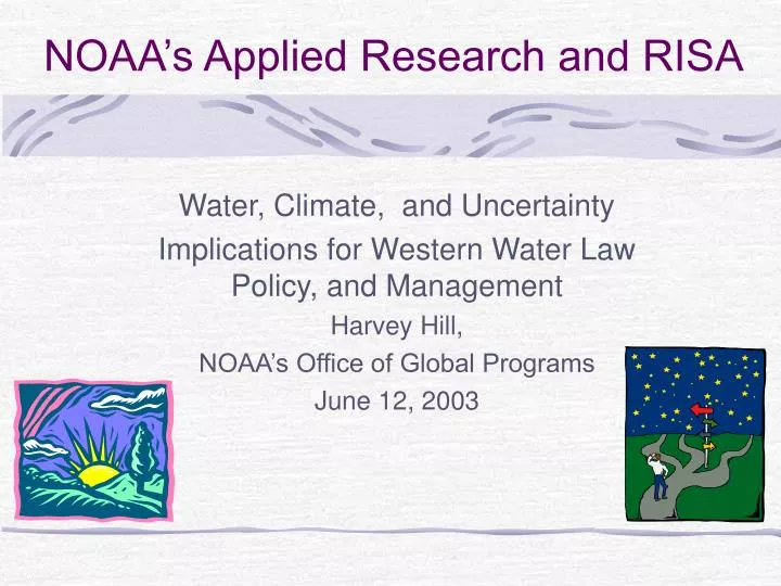noaa s applied research and risa