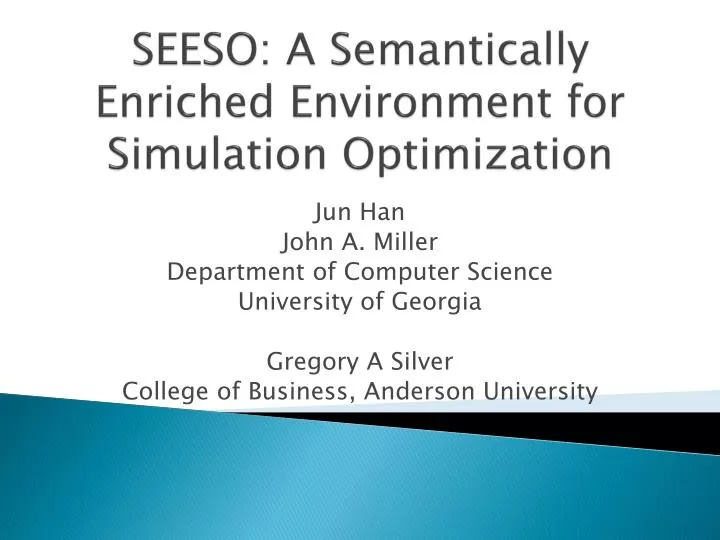 seeso a semantically enriched environment for simulation optimization