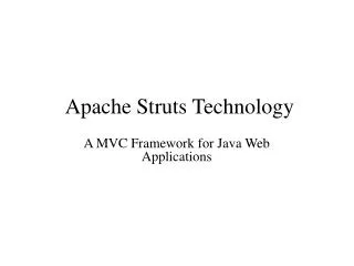 Apache Struts Technology