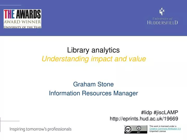 library analytics u nderstanding impact and value