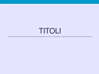 titoli