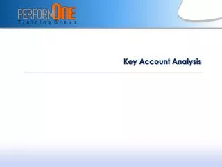 Key Account Analysis