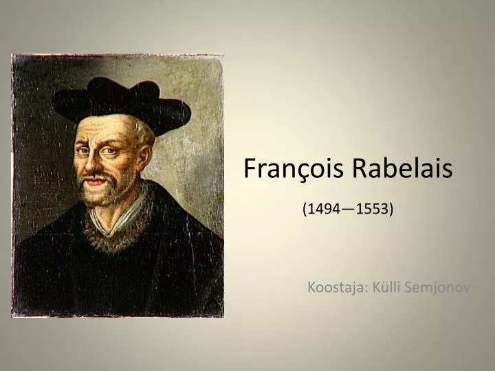 fran ois rabelais 1494 1553