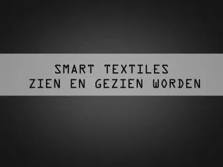 smart textiles