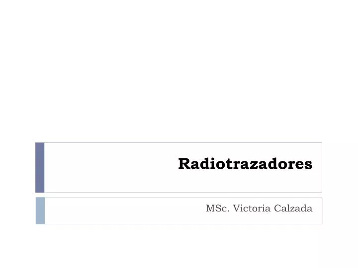 radiotrazadores