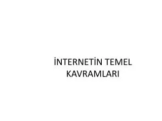nternet n temel kavramlari